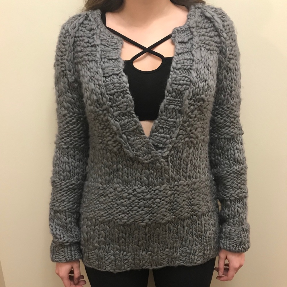 Chaser Chunky Knit V-Neck Sweater